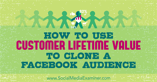 How to Use Customer Lifetime Value to Clone a Facebook Audience